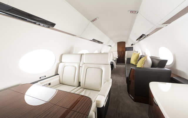 Gulfstream cabin interior