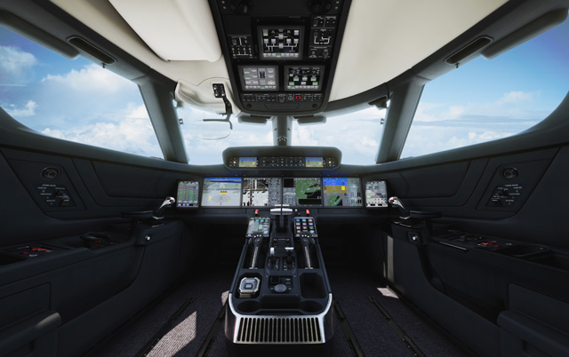 Gulfstream cockpit interior
