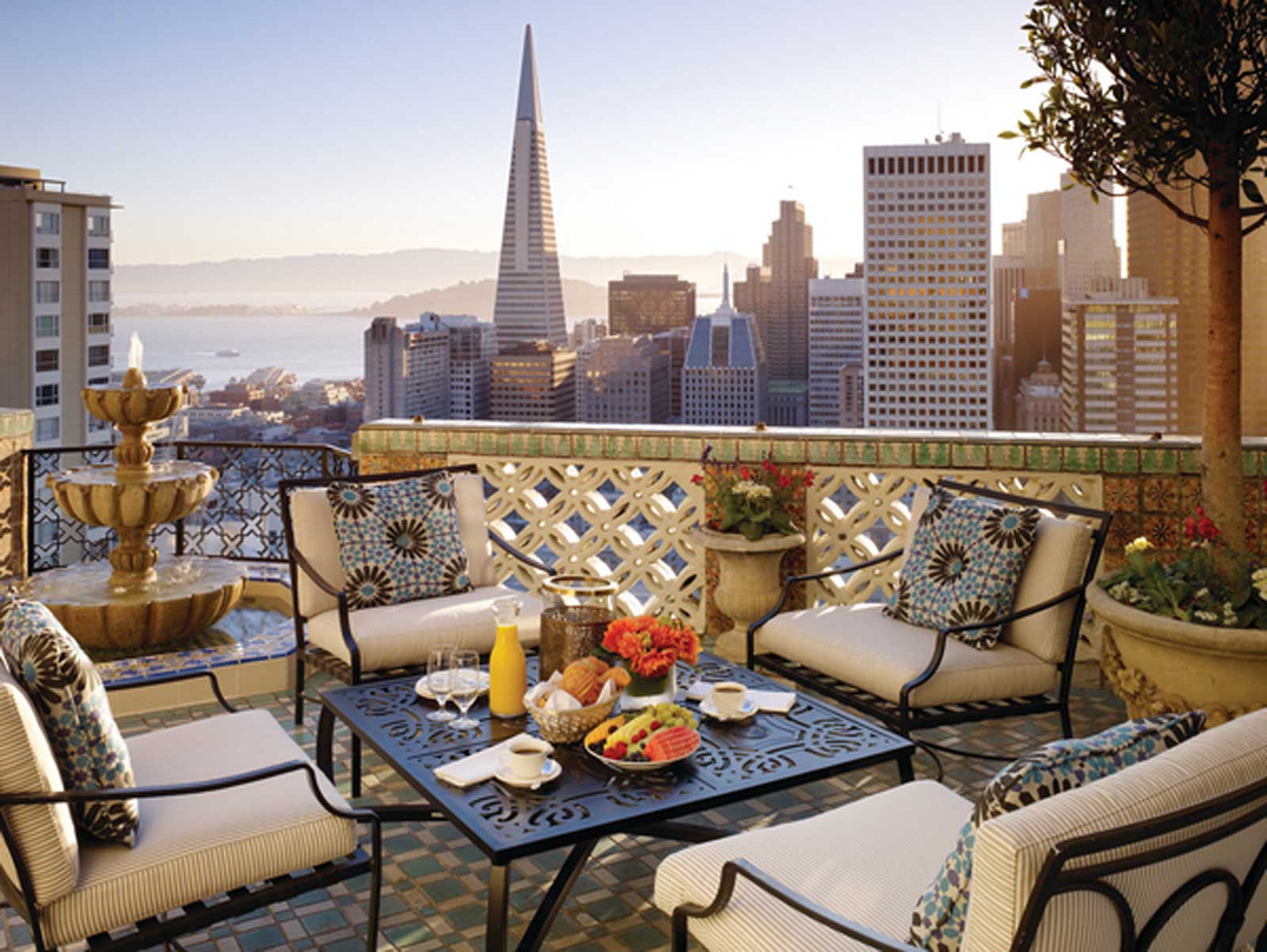 The view from the Penthouse Suite at Fairmont San Francisco 