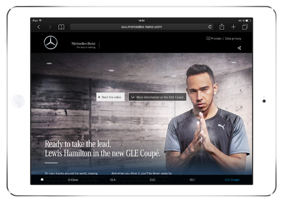 Lewis Hamilton Mercedes iPad