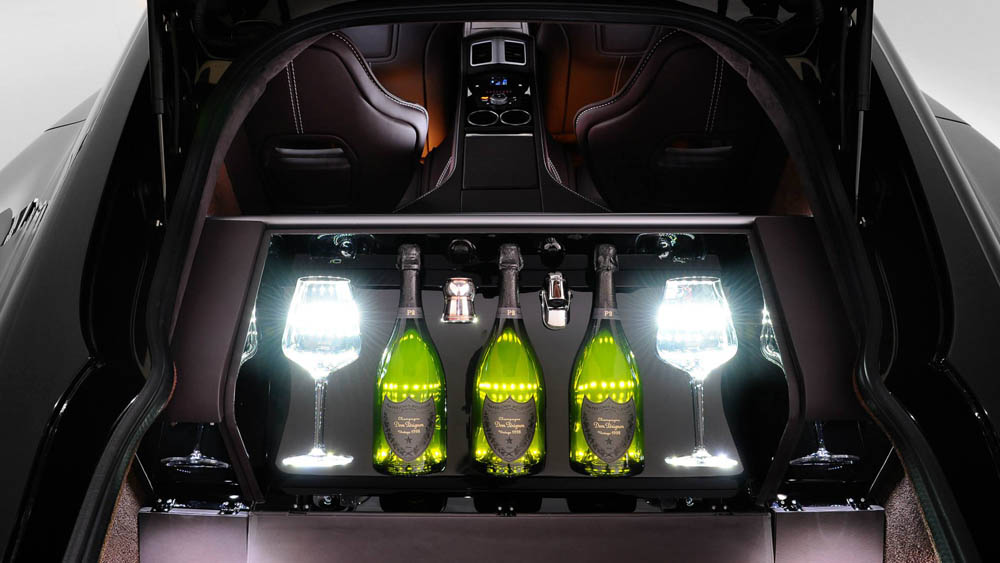 Aston Martin Rapide S - Dom Perignon - bottles