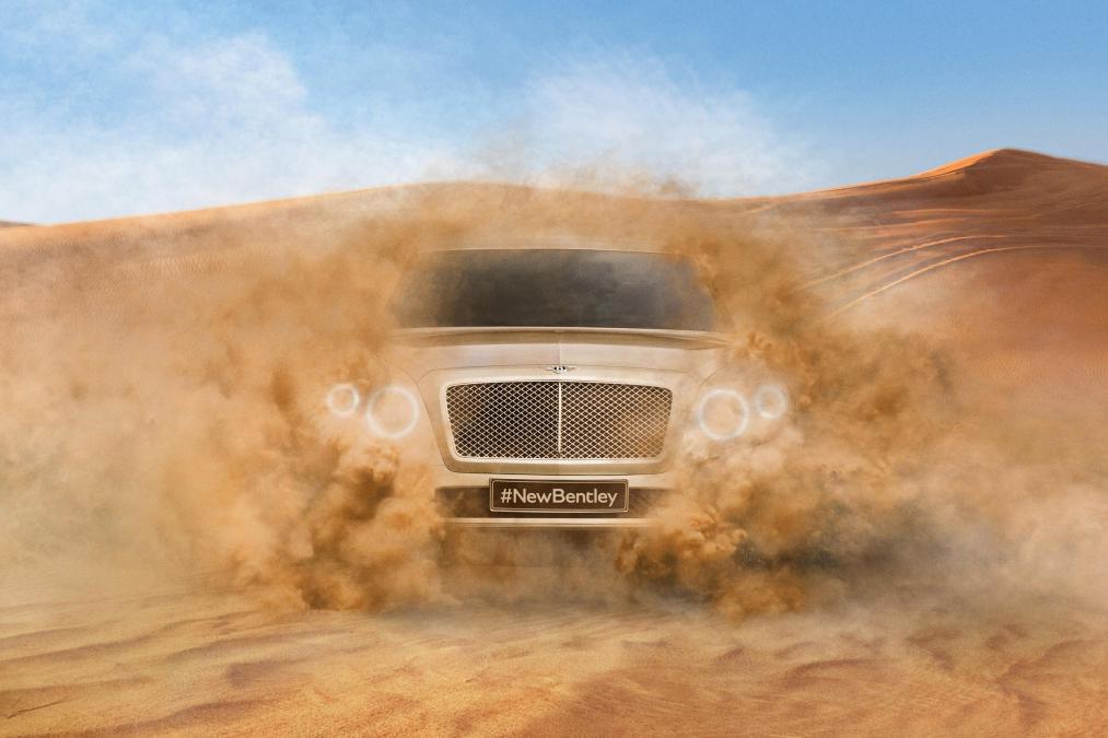 Bentley Bentayga SUV desert