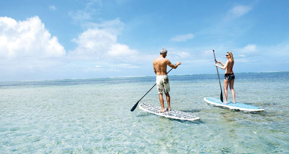 Mauritius paddle boarding