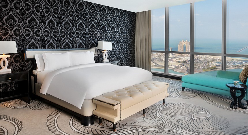 Conrad Abu Dhabi Etihad Towers, Royal Etihad Suite, Suites, Luxury hotels, Five star hotels, hotel rooms, beautiful destinations, luxury travel, magazine, beach, spa, pool, best places, best hotels, beautiful cities, Abu Dhabi