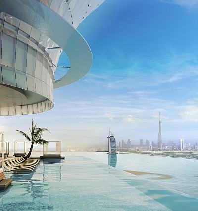 HOTEL INTEL: Sky high in Dubai at Aura Skypool Lounge