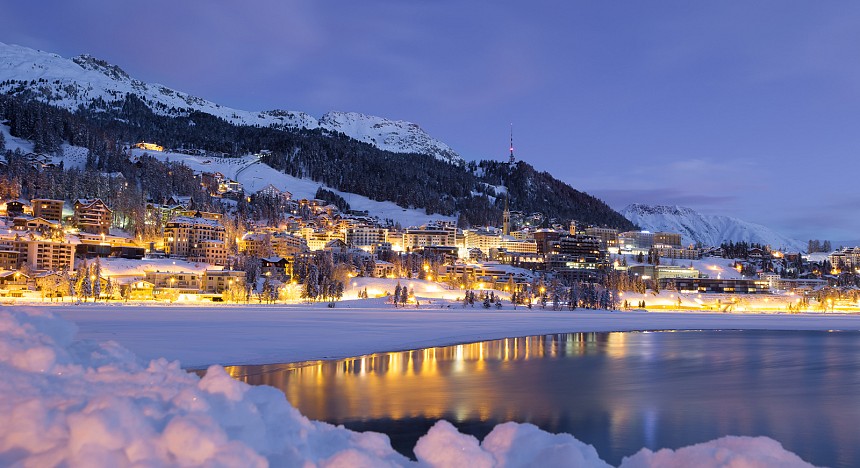 St Moritz at night