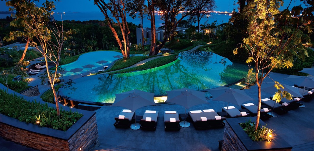 Sentosa Nights, Pool, Capella Singapore