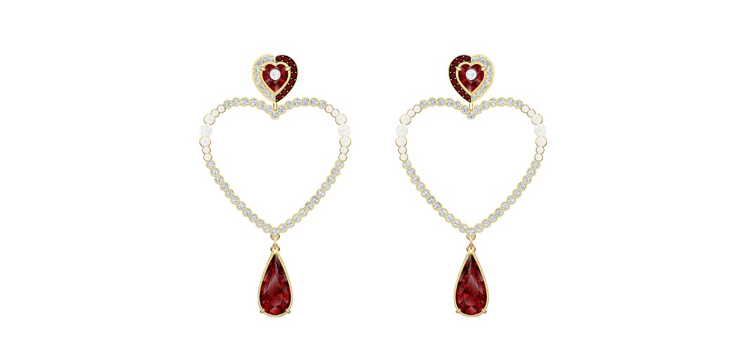 Earrings, Swarovski.
