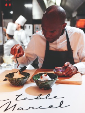 Marcel Ravin Michelin Star Chef of the Blue Bay Restaurant