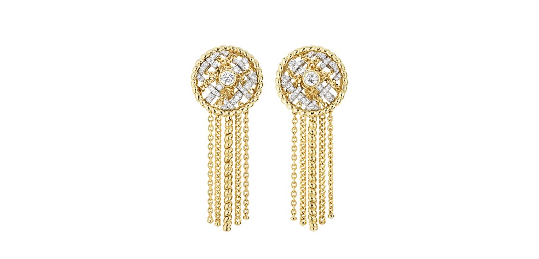 Tweed Cordage earrings, Chanel