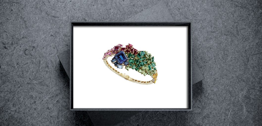 Multicolour tanzanite ring, Dior