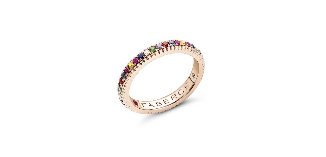 Colours of Love ring, Fabergé