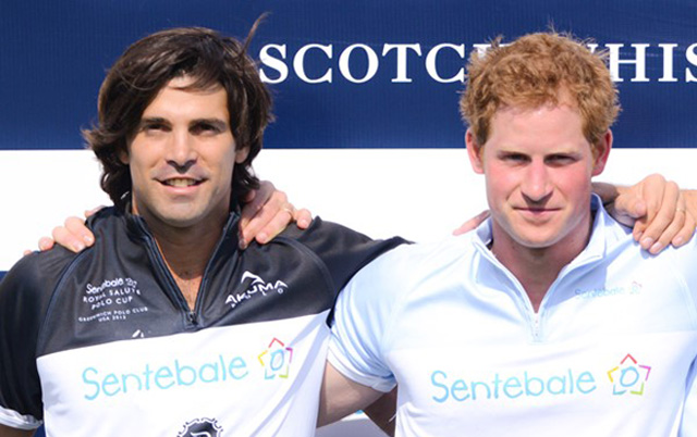 Nacho Figueras with Prince Harry at Sentebale Polo