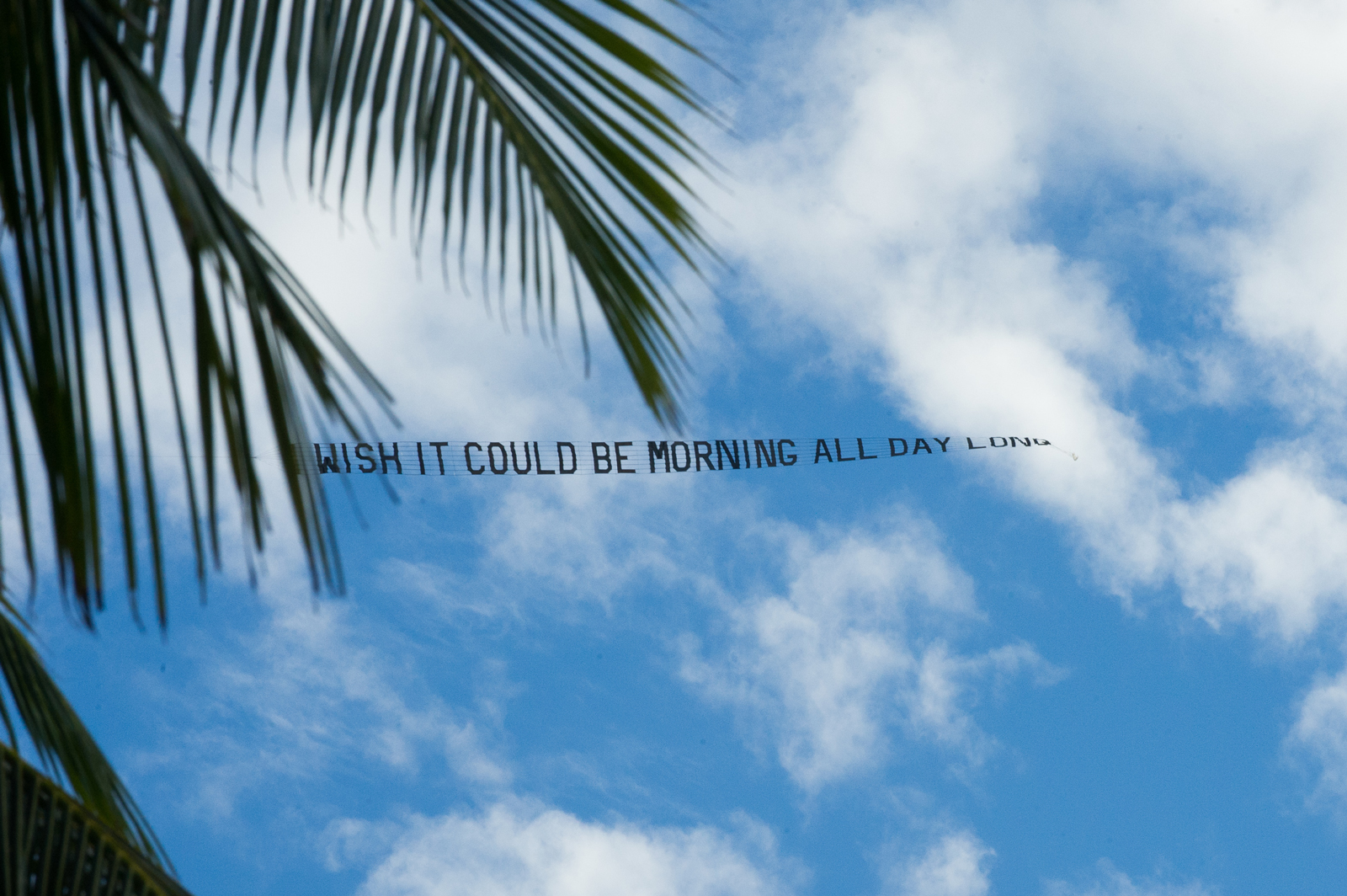 Gary Simmons' banner from 