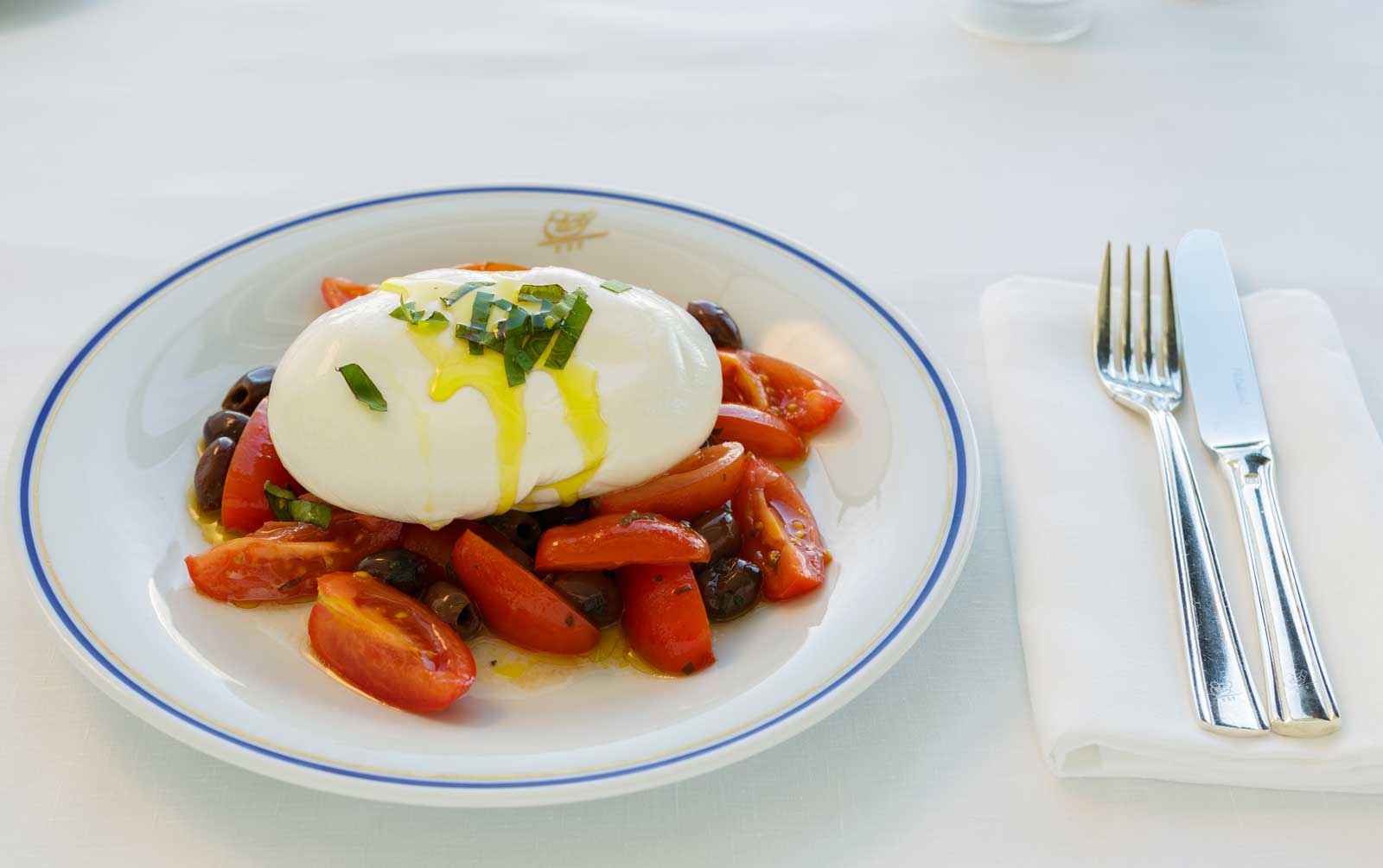 Burrata at Cipriani Dubai