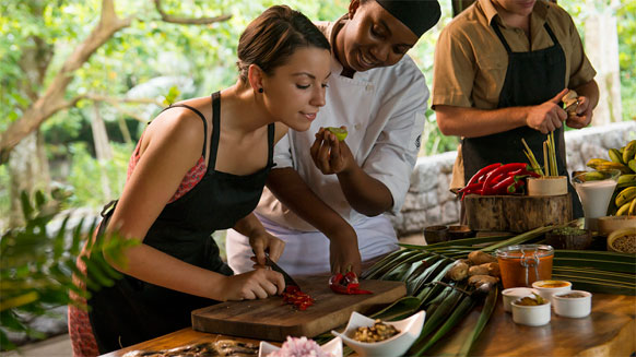 Creole cookery class at Kannel
