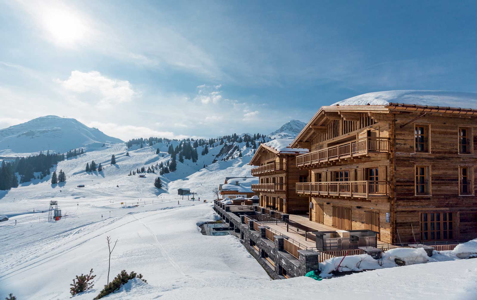 The view from Chalet N in Lech