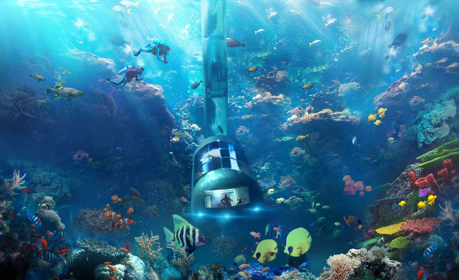 Planet Ocean Underwater Hotel design