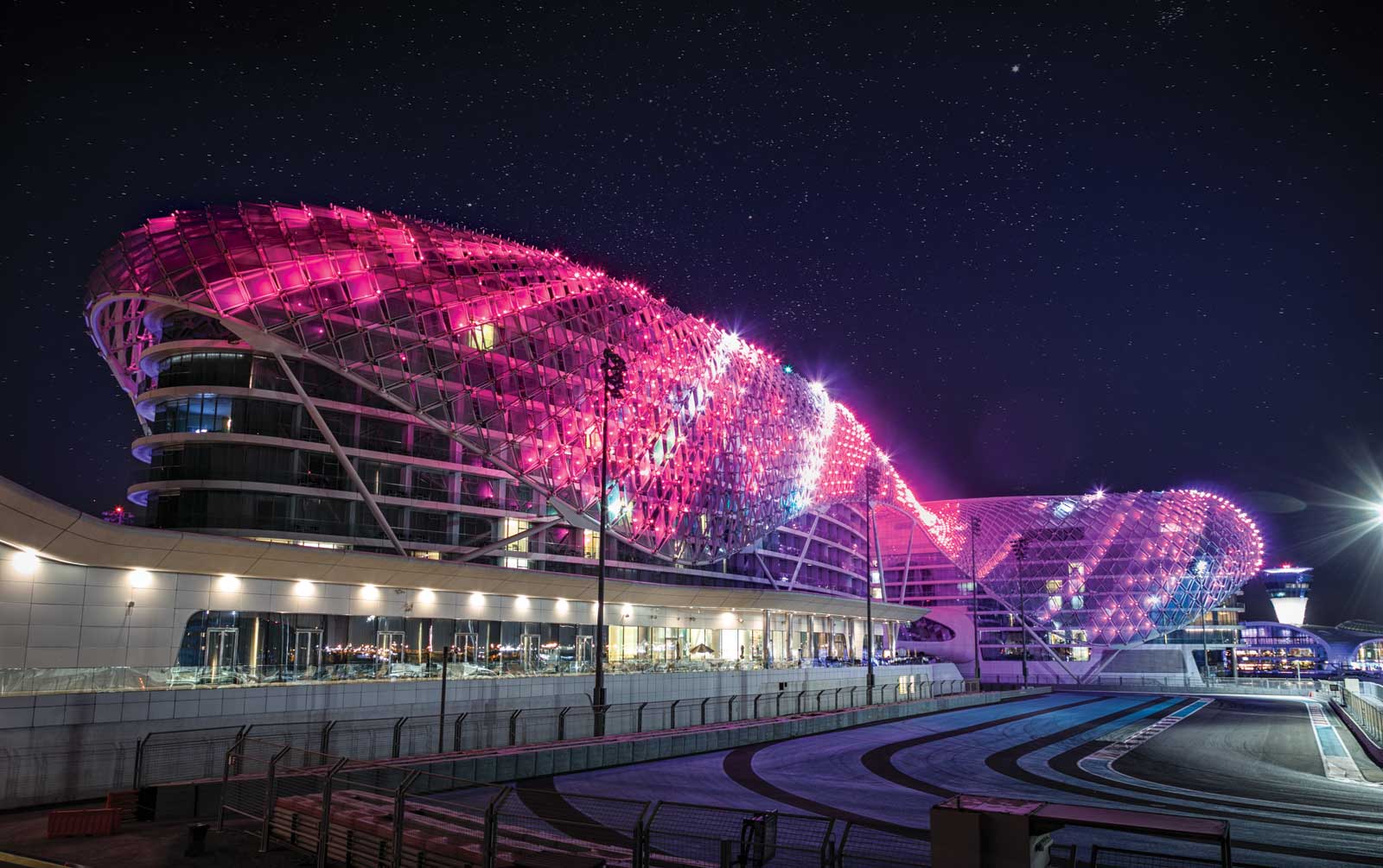 Yas Island Viceroy at night