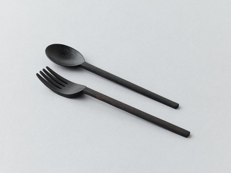 Akito Akgagi lacquer fork and spoon