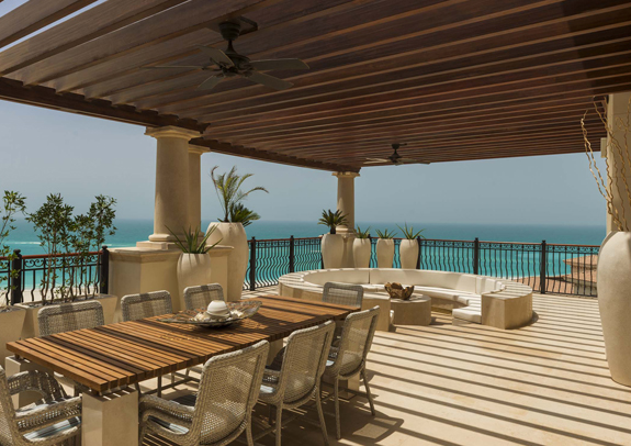 Outdoor terrace with Gulf views