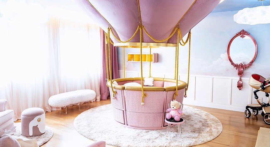 Circu Magical Furniture, Luxury brand for children, Designed, hot air balloon ride, fantasy, cloud lamps, collection