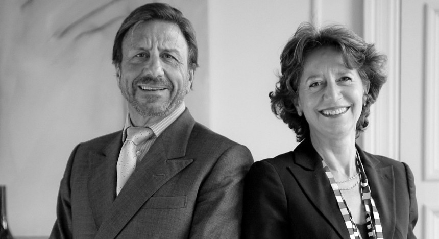 Sir Rocco Forte with his sister Olga Polizzi