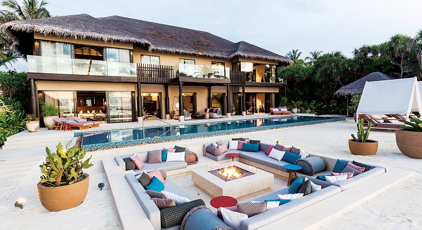 Velaa Private Island, Maldives, Island, Villas, Spa, Patricia Urquiola, pool, Private residence