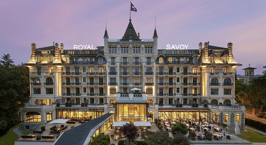 Royal Savoy Hotel & Spa, Hotel, Switzerland, Luxury Hotels, Penthouse, Rooftop, Bar, Restaurant