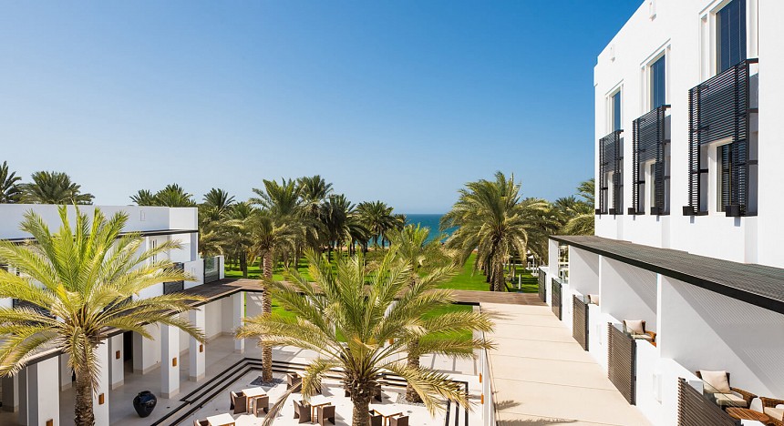 The Chedi Muscat, Oman, Luxury resort in Muscat, Pool, Rooms, Spa, Deluxe Club rooms, Bedroom suite, terraces, award-winning restaurants, luxury travel, Gulf of Oman