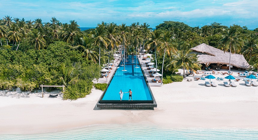 Hotel Fairmont Maldives - Sirru Fen Fushi, Maldives, Island resort, Maldives Island resort, Luxury hotel in Maldives, Beautiful island resort, Vacation, Water villas in Maldives, island paradise, beach, spa, pool villas, best islands, luxury travel, luxur