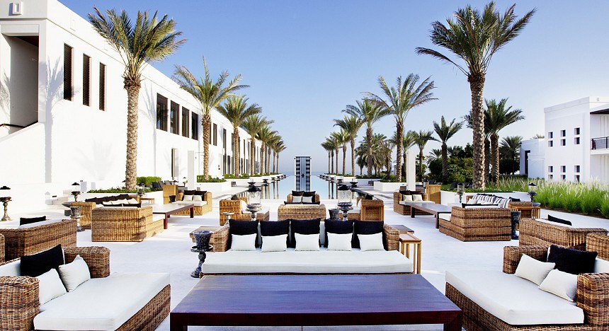 The Chedi Muscat, Oman, Resort, Rooms, Pool, Spa, Gulf of Oman, Al Hajjar Mountains, Long pool, food, dining, Tennis courts, suite, Chedi club