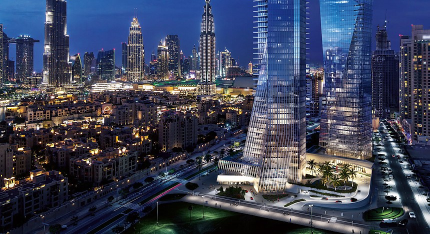 baccarat hotel and residences dubai, hotel in downtown dubai, luxury hotel opening, new hotels, private residences dubai, private dining rooms, iconic skyscrapers, outdoor seating, studio libeskind, glamour and luxury, dubai, dubai dubai, architecture dub