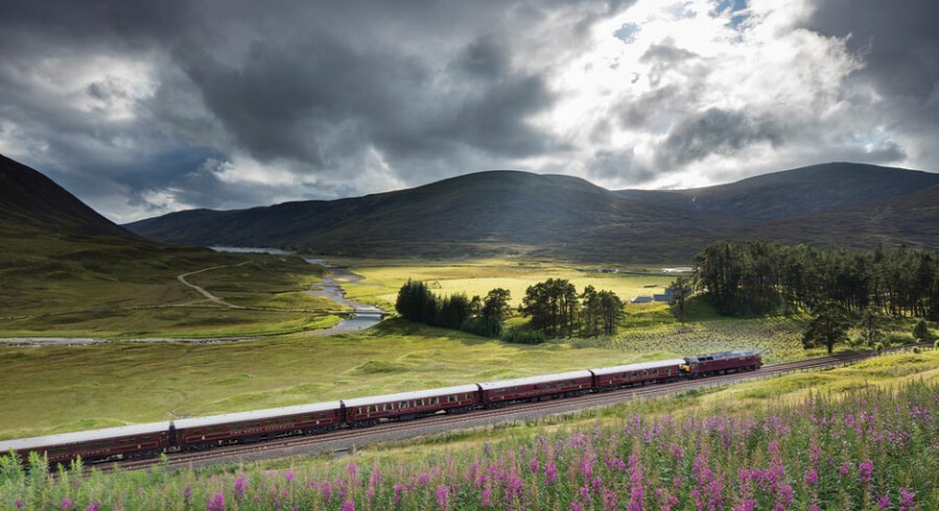 Royal Scotsman, a belmond train, scottish highlands, dior spa royal scotsman