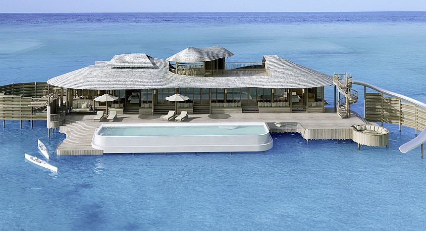 Soneva Fushi, Maldives, Resort, pool, beach villas, spa, island