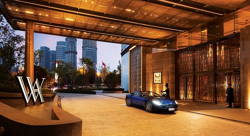 Aston martin, Waldorf Astoria Hotels & Resorts, luxury sports cars