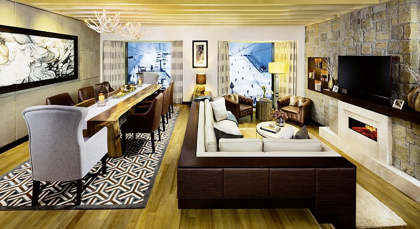 Duplex Aspen Ski Chalet, Kempinski Hotel Mall of the Emirates Dubai, Suite Dreams, Hotels, Restaurant, review, rooms, dining