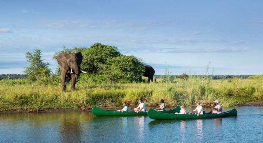 great plains, adventure kids, tembo plains camp, adventure in zimbabwe, african wildlife adventures, luxury kids