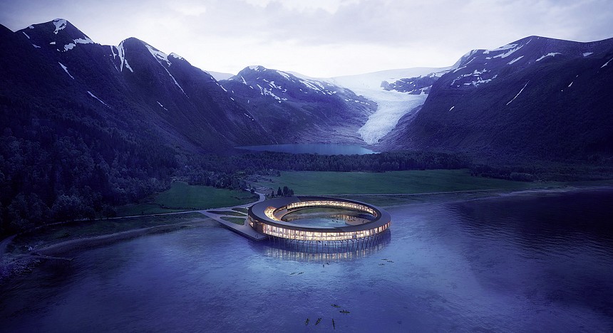 Svart Spa, Health and Wellness Clinic, Norway, Europe, Journey, Travel, Glacier, arctic landscape of mountains, health, treatment