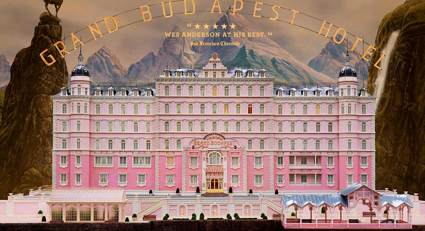 The fictional Grand Budapest Hotel