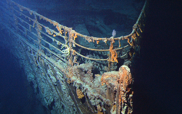 The sunken Titanic