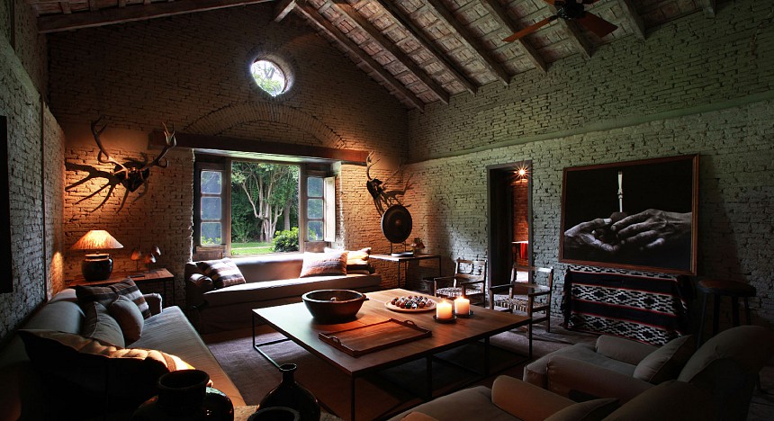 The Pulperia suite possesses exquisite interior design in the living room 