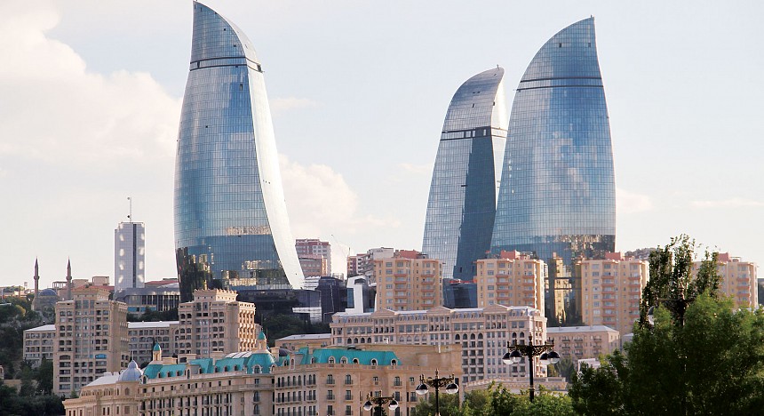 Baku's cityscape 