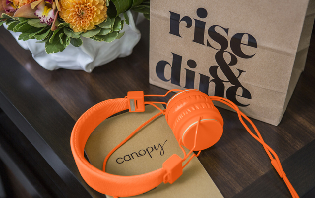Rise and Dine breakfasts can delivered to the room or made to go
