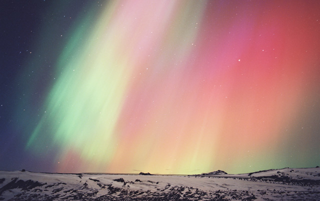 Northern lights over the Arctic