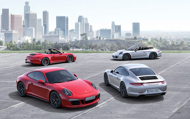 The convertible version of the 2015 Porsche 911 GTS reaches 100kph just 0.2 seconds slower than its coupe counterpart, arriving at the aforementioned benchmark in an impressive 4.2 seconds