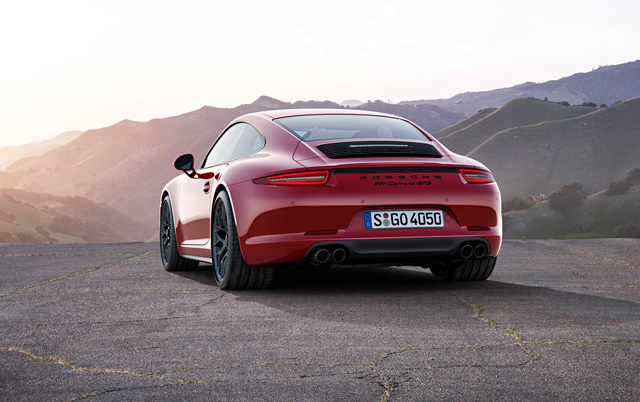 All GTS models boast the 430hp version of the Carrera S' 3.8-litre flat-six engine, which also includes the Sport Chrono package and sport exhaust. As such, the car can easily break the 300kph barrier