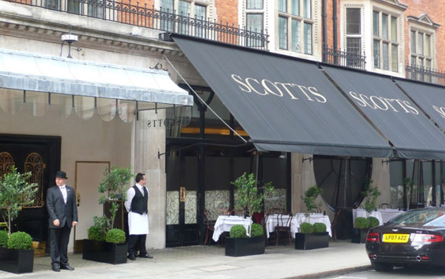 Scott’s is an essential on the dining repertoire of celebrities and art world figures