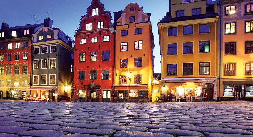 Gamla Stan, the Old Town by night