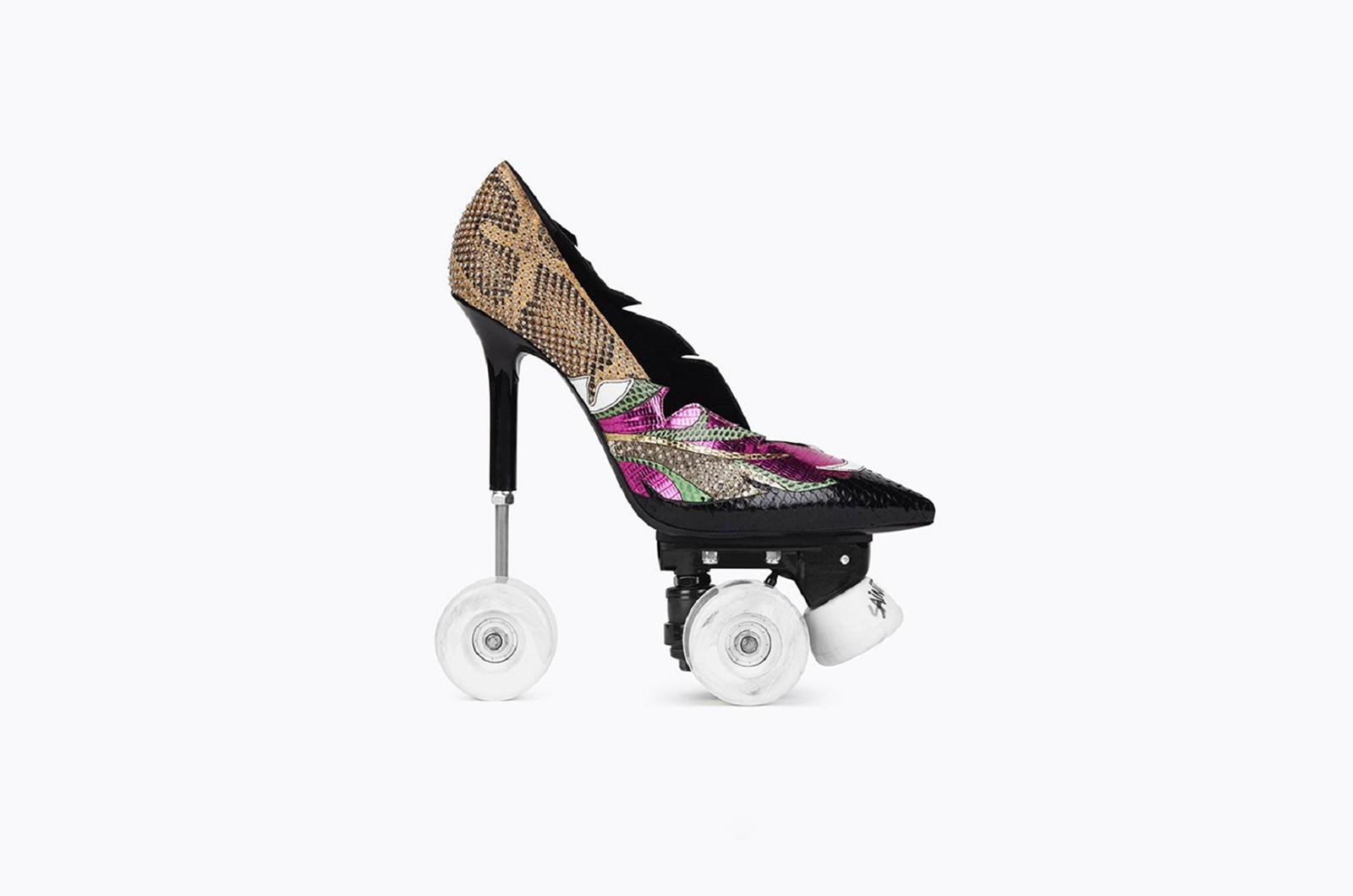 Would you dare to wear Yves Saint Laurent’s roller skate high heels